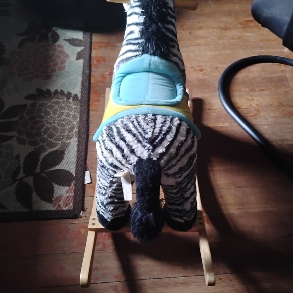 Plush Zebra Rocking Toy - Picture 2 of 3
